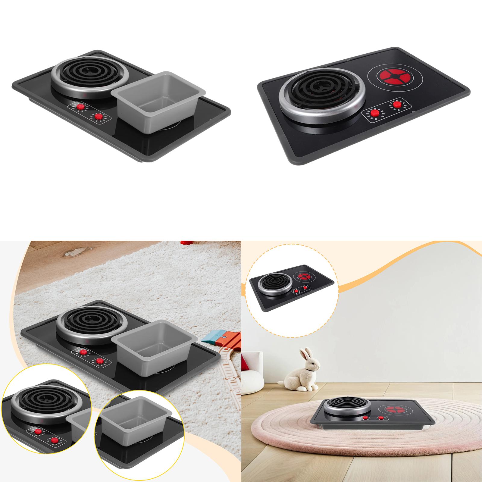 Commercial Kitchen Warmer - ชุดครัวของเล่นเด็กพร้อมไฟและเสียง เตาของเล่นพร้อมอุปกรณ์ทำอาหารสมจริง ของเล่นเสริมสร้างการเรียนรู้และการเล่นบทบาทสมมติสำหรับเด็กหญิงและเด็กชาย