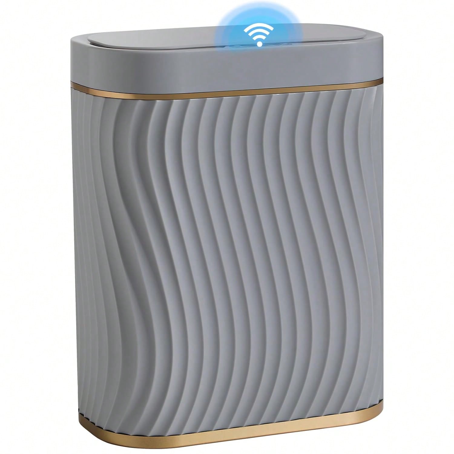 Commercial Kitchen Bin - ถังขยะอัจฉริยะพร้อมเซ็นเซอร์ตรวจจับการเคลื่อนไหว ขนาด 2.6 แกลลอน แบบเปิดฝาอัตโนมัติ ประหยัดพื้นที่