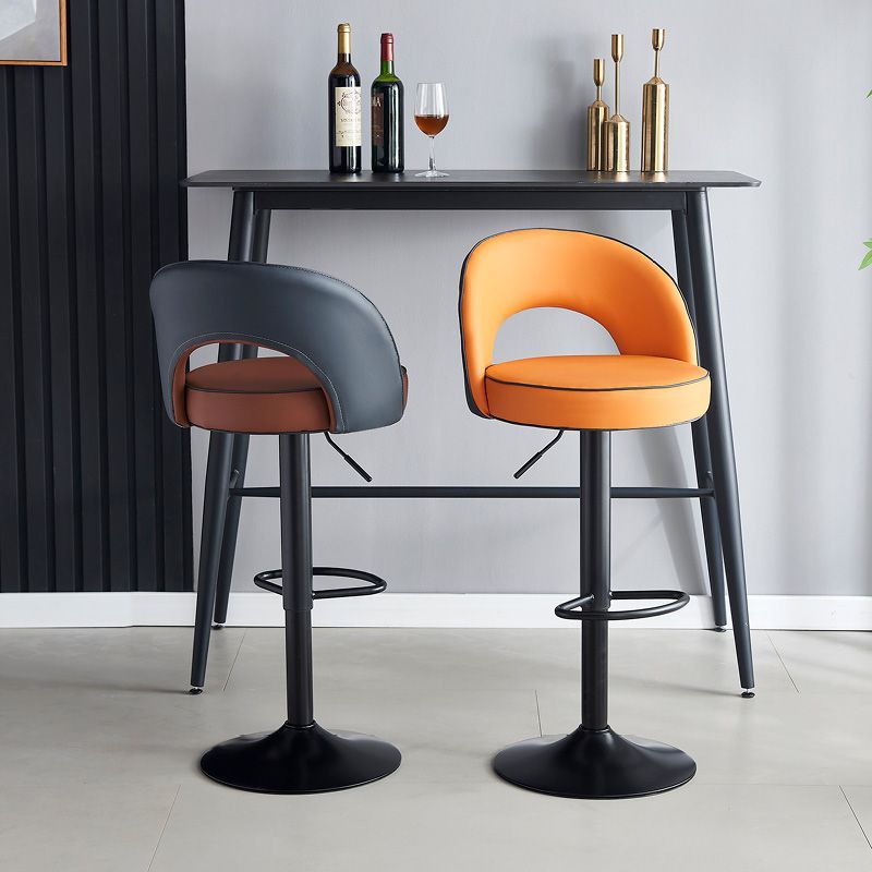 Commercial Kitchen Island - หรูหราเก้าอี้บาร์โมเดิร์นเคาน์เตอร์ความสูงเก้าอี้พนักพิงยกปรับห้องครัวที่นั่งโรงแรมแผนกต้อนรับสตูล