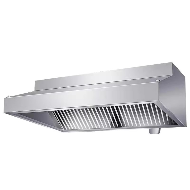 Commercial Kitchen Exhaust Cleaning - เครื่องดูดควันครัวแบบบาง พร้อมระบบทำความสะอาดอัตโนมัติ สำหรับร้านอาหาร พร้อมโคมไฟและพัดลมดูดอากาศ