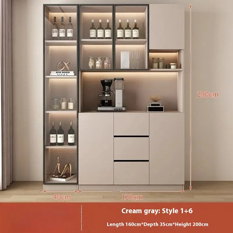 Commercial Kitchen And Bar - ตู้โชว์โชว์บาร์กลางแจ้งห้องครัวองค์กรตู้เก็บไวน์มุมบาร์แก้ว Lumineux Mobilier เฟอร์นิเจอร์