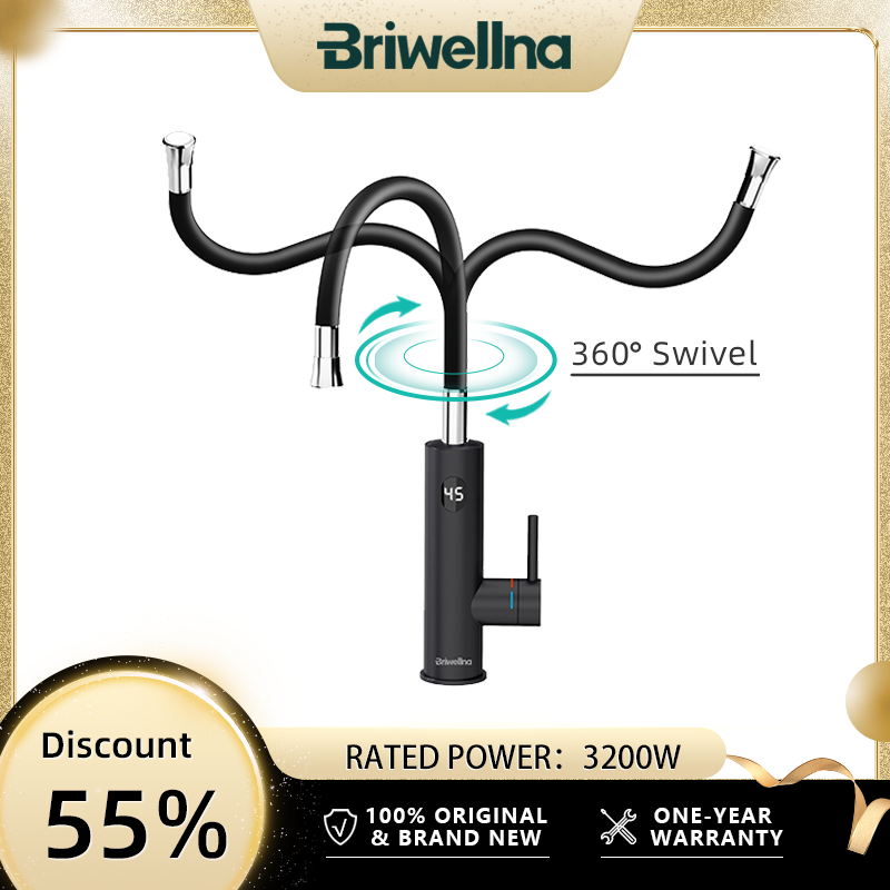 Commercial Kitchen Tap - เครื่องทำน้ำอุ่นไฟฟ้าบริเวลล์นา 220V 2 in 1 ก๊อกน้ำในครัวแบบไม่ใช้ถังเก็บน้ำ