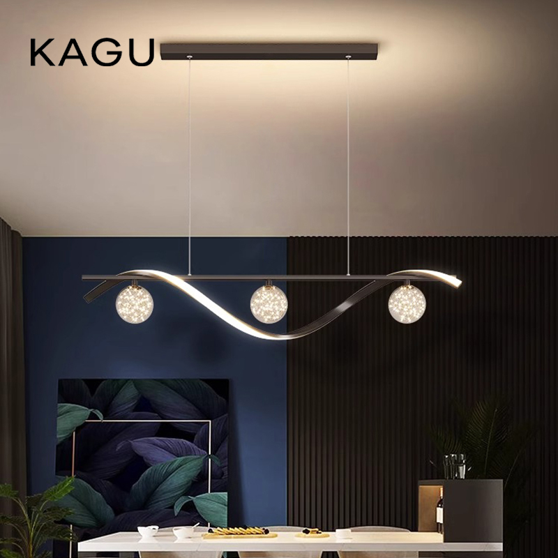 Commercial Kitchen Island - โคมไฟเพดาน LED สไตล์โมเดิร์นมินิมอล ปรับความสว่างได้ เหมาะสำหรับโต๊ะกาแฟ ห้องรับประทานอาหาร