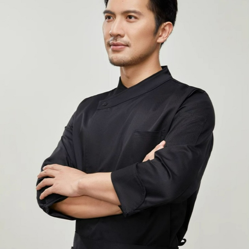 เสื้อเชฟแขนสั้น/แขนยาว สีพื้น  - Commercial Kitchen Services บทวิจารณ์และราคา