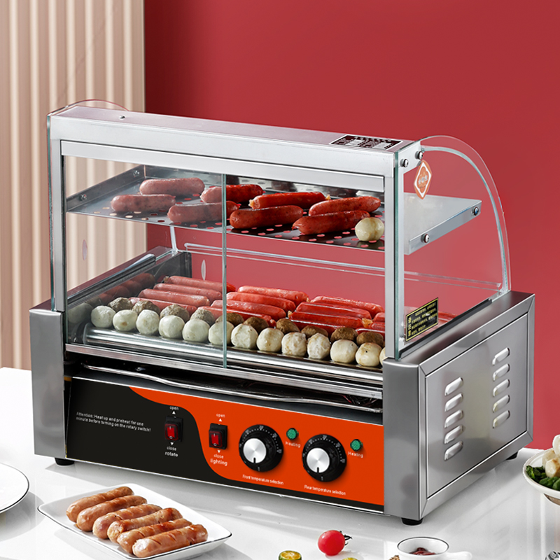 เตาปิ้งไส้กรอกและฮอทดอกไฟฟ้า ส - Hot Dog Roller Grill บทวิจารณ์และราคา