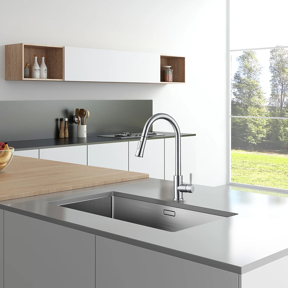 ก๊อกน้ำห้องครัวสีดำแบบยืดหยุ่น - Commercial Kitchen Faucets บทวิจารณ์และราคา