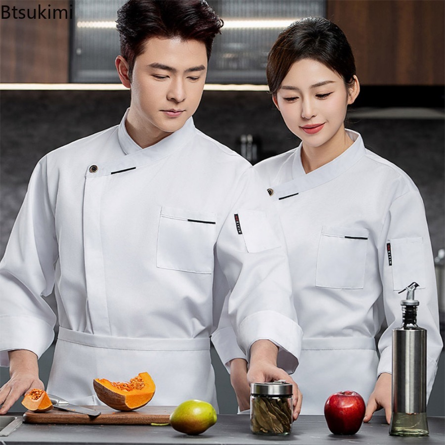 เสื้อเชฟชายหญิง แขนสั้น/แขนยาว - Commercial Kitchen Services บทวิจารณ์และราคา