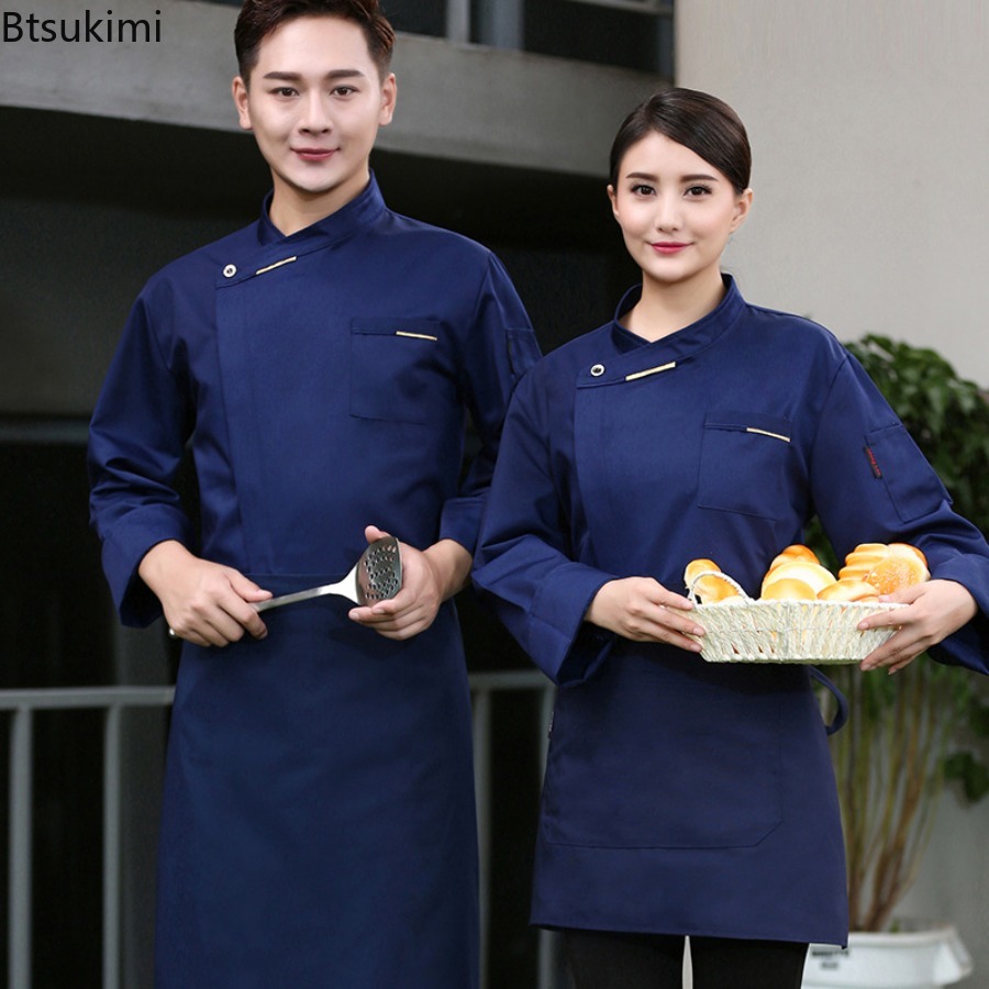 เสื้อเชฟชายหญิง แขนสั้น/แขนยาว - Commercial Kitchen Services บทวิจารณ์และราคา