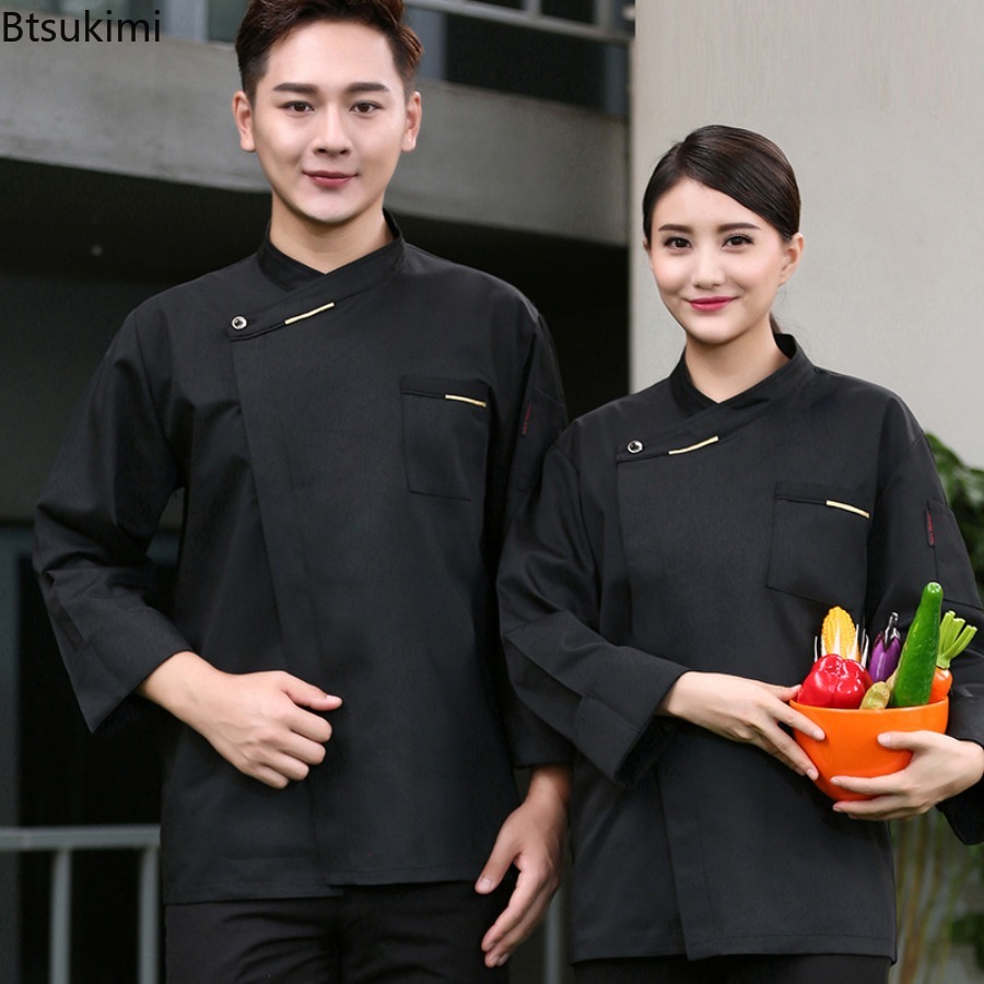 เสื้อเชฟชายหญิง แขนสั้น/แขนยาว - Commercial Kitchen Services บทวิจารณ์และราคา