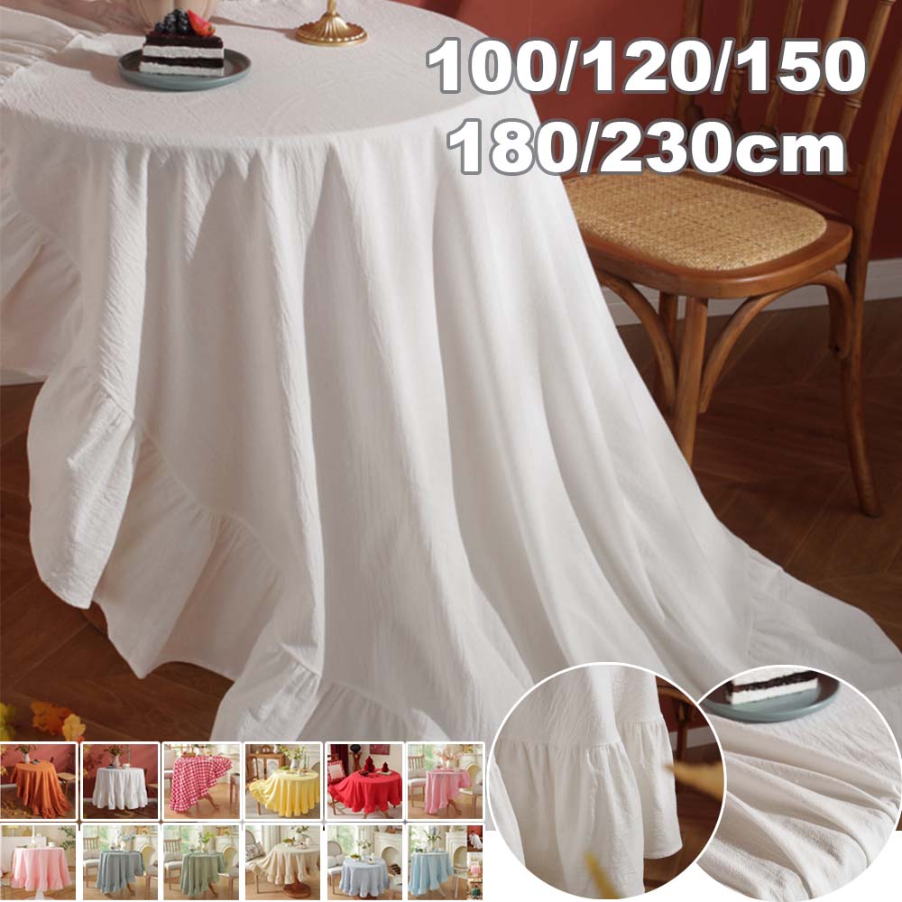 ผ้าปูโต๊ะทรงกลมสีพื้น ผ้าฝ้ายซ - Commercial Dishwasher Table บทวิจารณ์และราคา