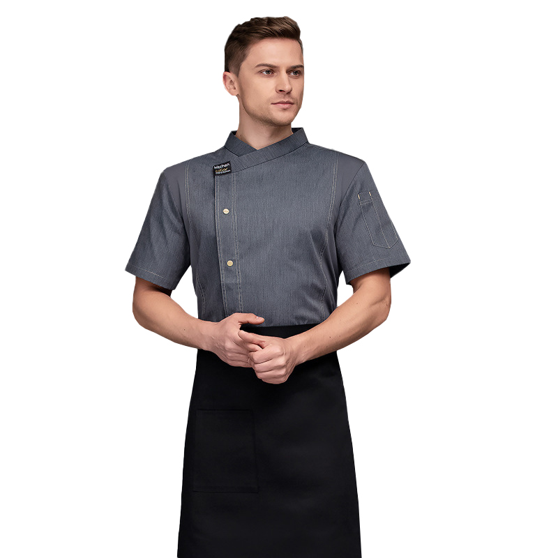 การทำอาหารเสื้อเชิ้ตสีเทาสำหรั - Commercial Kitchen Services บทวิจารณ์และราคา