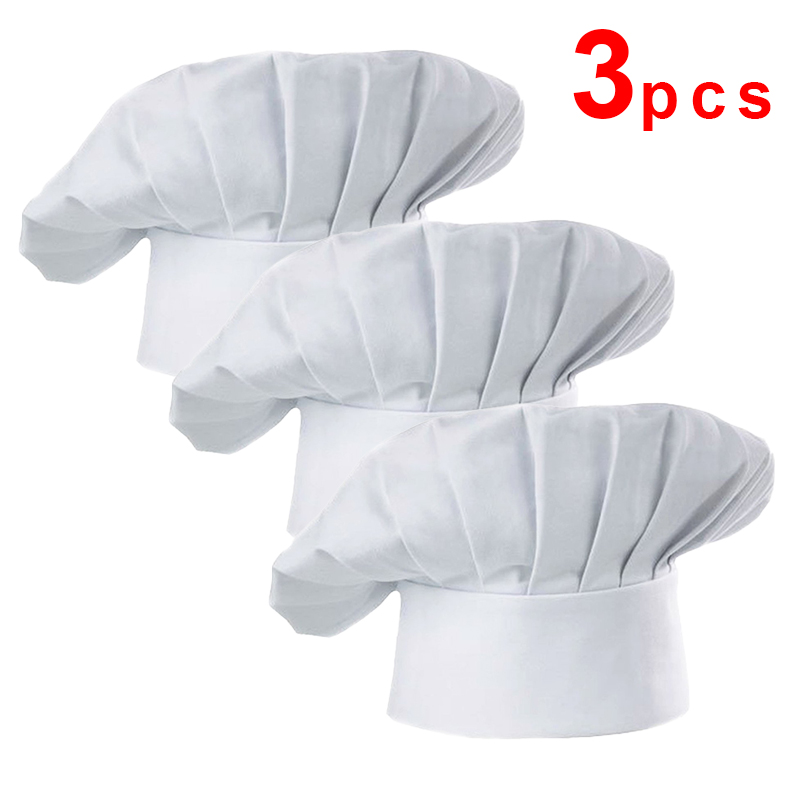 หมวกเชฟสีขาว 3 ชิ้น สูง 22 ซม. - Commercial Kitchen Services บทวิจารณ์และราคา