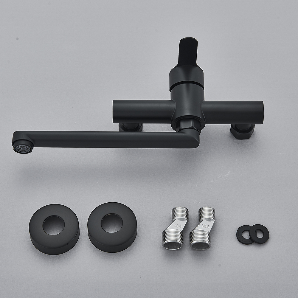 สีดําติดผนังก๊อกน้ําห้องครัว 3 - Commercial Kitchen Faucets บทวิจารณ์และราคา