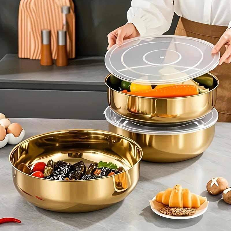 ชามผสมสแตนเลสแบบใหม่พร้อมฝาปิด - Commercial Kitchen Equipment List บทวิจารณ์และราคา