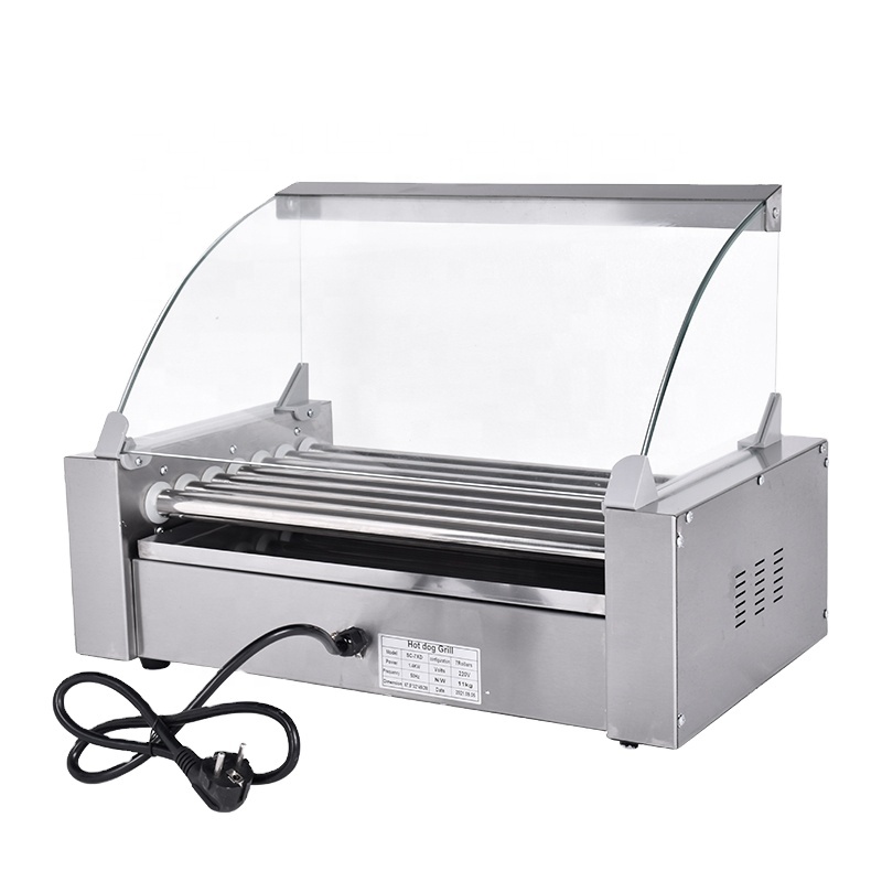 เครื่องย่างฮอทดอกแบบลูกกลิ้งรุ - Hot Dog Roller Grill บทวิจารณ์และราคา