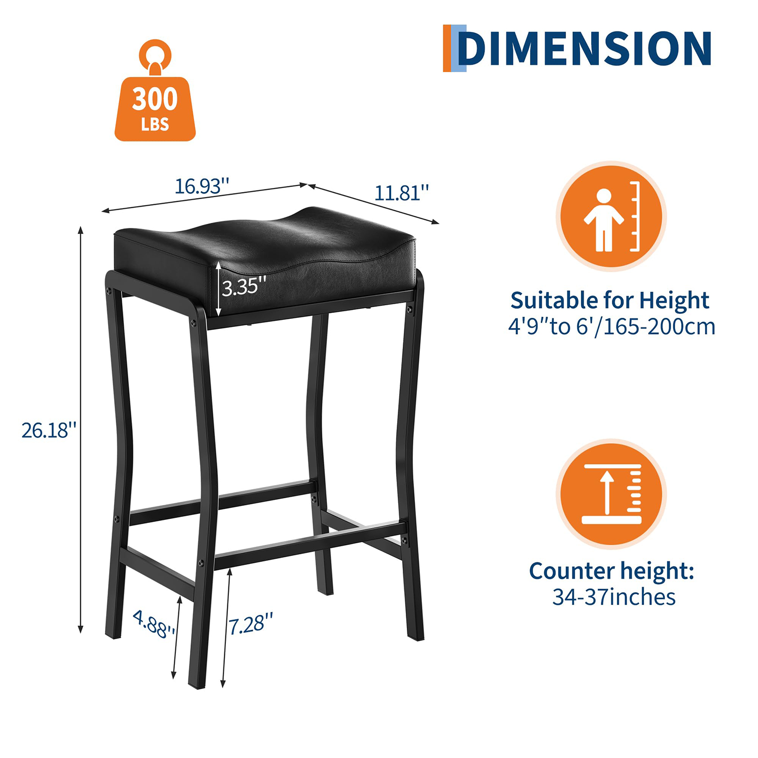 เก้าอี้บาร์สูงระดับเคาน์เตอร์  - Commercial Kitchen And Bar บทวิจารณ์และราคา