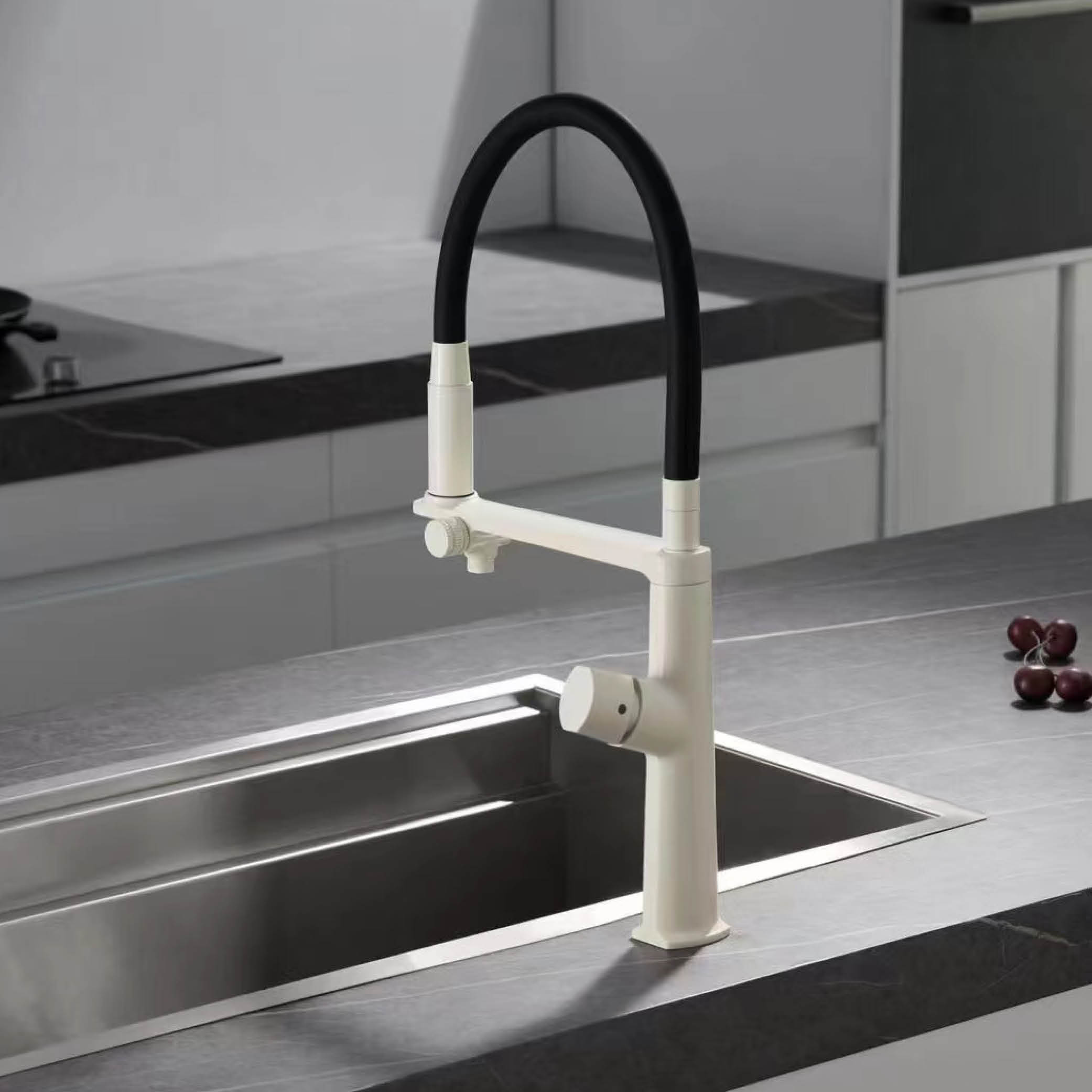 ก๊อกน้ำห้องครัวทองเหลืองสีเทาห - Commercial Kitchen Faucets บทวิจารณ์และราคา
