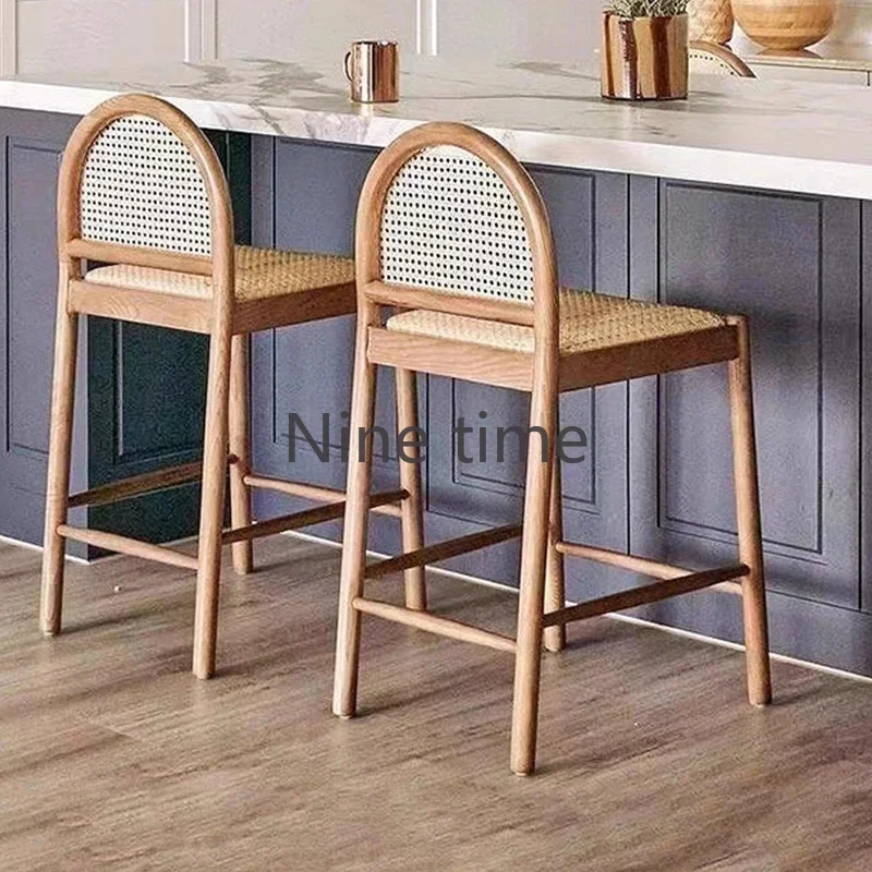 เก้าอี้บาร์ครัวไม้จริงหวายดีไซ - Commercial Kitchen And Bar บทวิจารณ์และราคา
