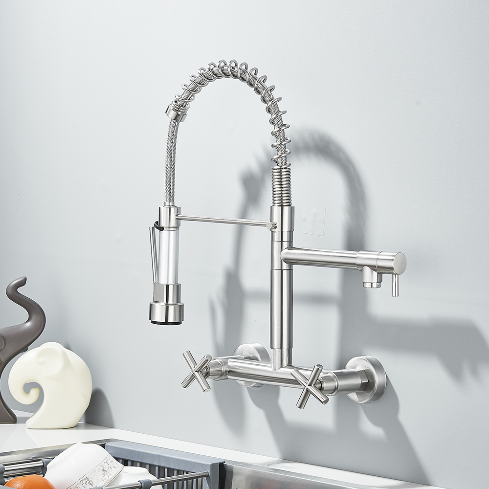 ก๊อกน้ําห้องครัวสีดํา 360 หมุน - Commercial Kitchen Faucets บทวิจารณ์และราคา